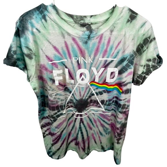 Pink Floyd Tie-Dye Graphic Tee Dark Side of the Moon Men's Unisex Small - Picture 1 of 5